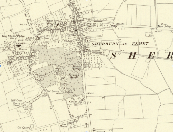 Map of Sherburn in Elmet