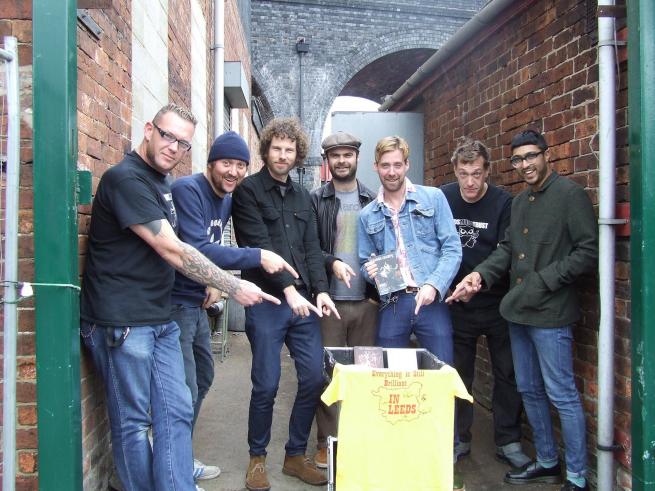 The Kaiser Chiefs take a break from rehearsals at Old Chapel Music Studios 