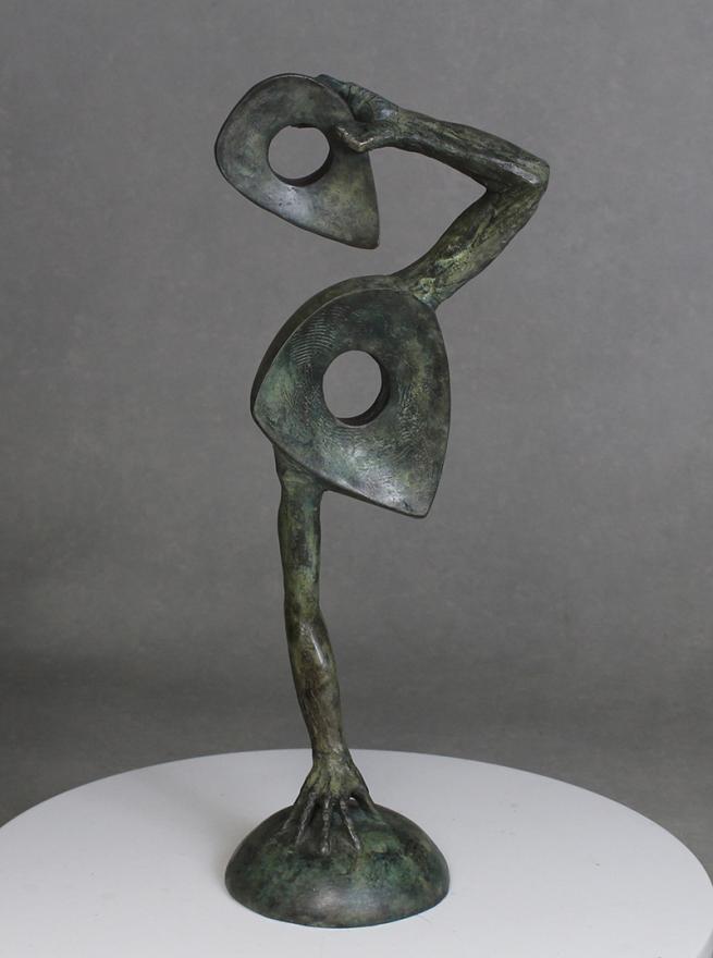 An abstracted piece from sculptor, David Cooke