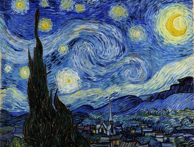Van Gogh's starry night painting 