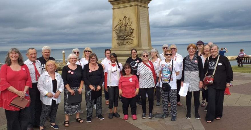 Leeds People's Choir singing at Whitby