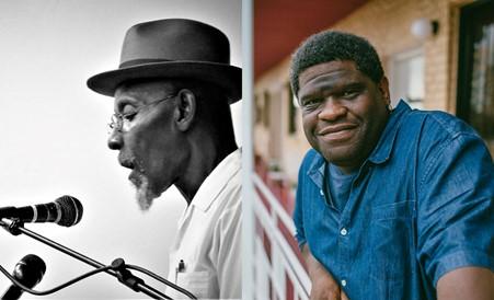 Linton Kwesi Johnson, photo courtesy Speaking Volumes. Left: Gary Younge, photo: Jonas Morte