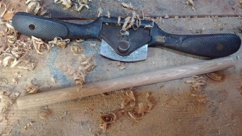 a sharp carpentry tool