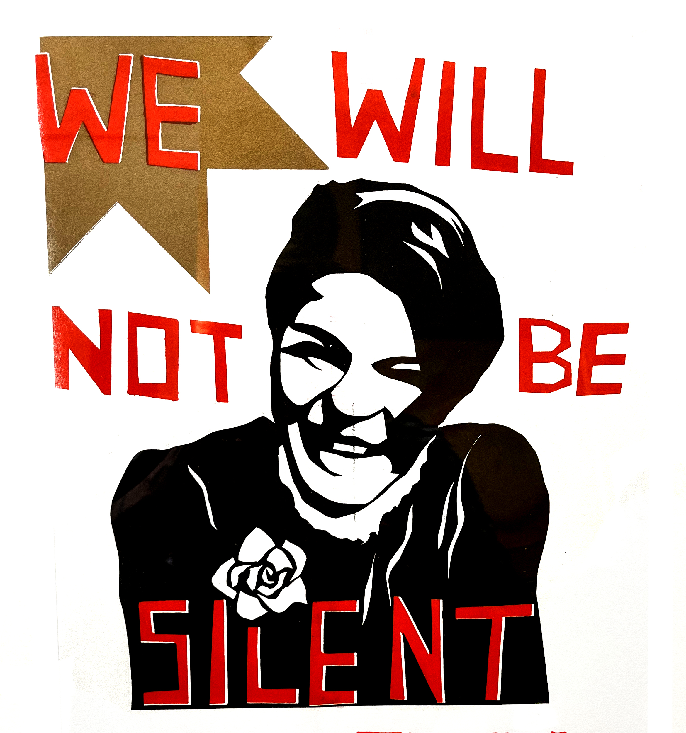 a paper cut of antifascist Sophie Scholl by artist Miriam Klein Stahl