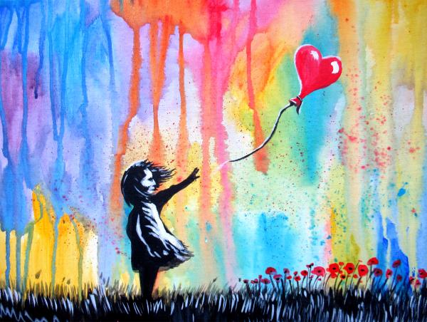 street art style girl 