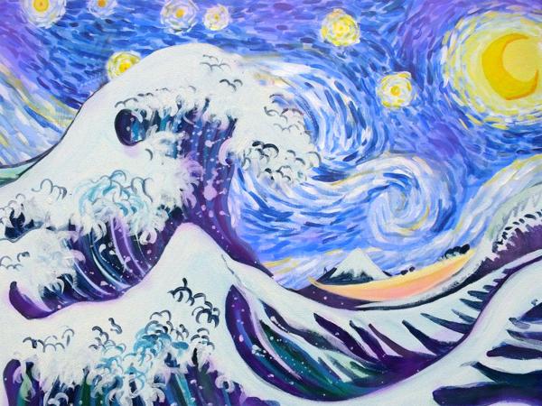 Hokusai vs Van Gogh