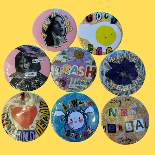 BADGES MADE AT THE WORKSHOP