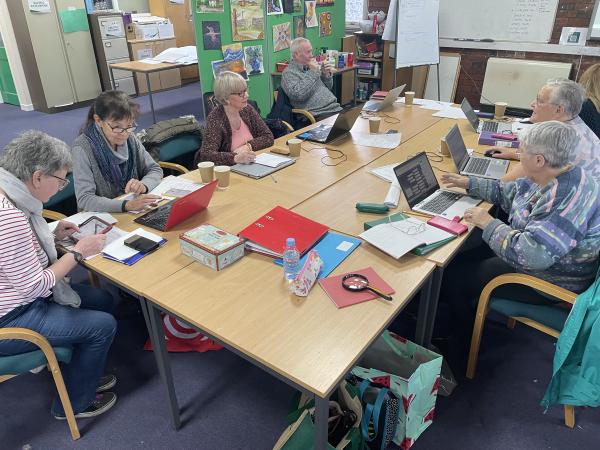 Learners at our Family History workshop 