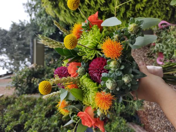 Learn how to create hand tied bouquets