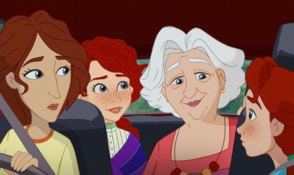 A still from A Greyhound of a Girl