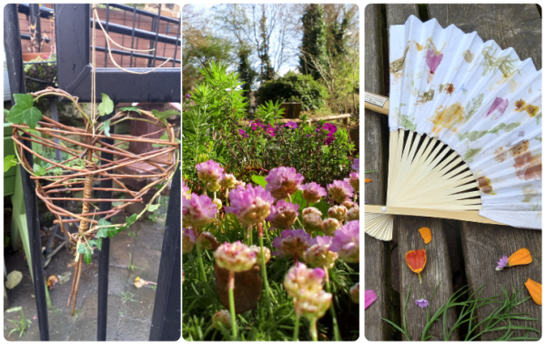Natural crafts made at previous Menopause Meet-Ups