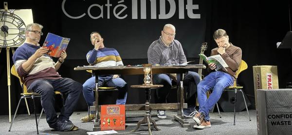 Four ordinary men, doing ordinary things, reading poetry and waiting for the revolution to begin.