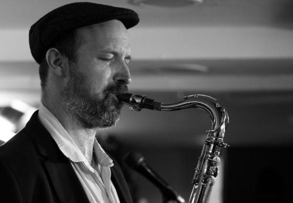 Ricardo Alverez with tenor saxophone
