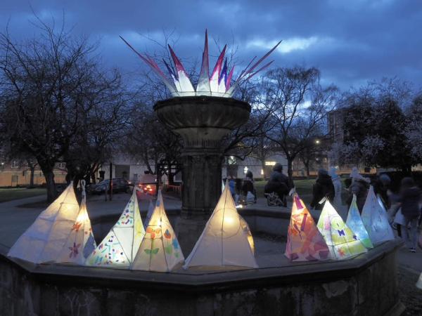 coloured lanterns