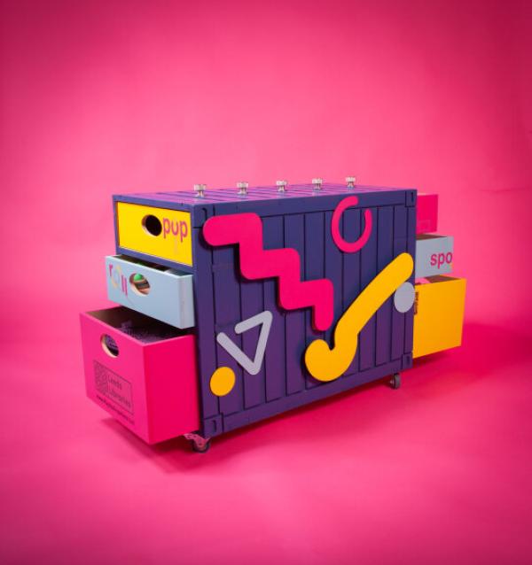 Leeds Libraries' mini playbox.