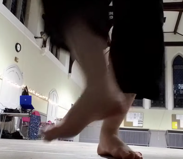 Dancing from your feet up.