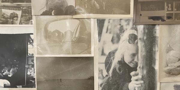 Collage of black and white photographs