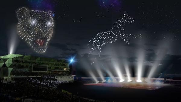 Space Safari Drone Light show: A cinematic spectacle in sky. An innovative-eco-friendly event for all ages!
