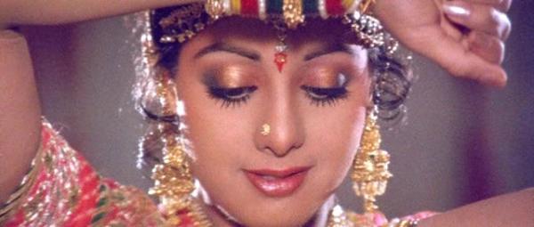 Close-up image of a Bollywood actress wearing jewellery