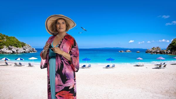 A person on the beach.