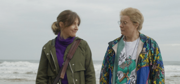 two women by the sea