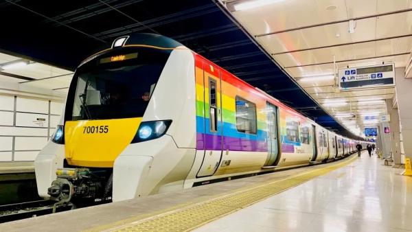 Picture of a pride train 