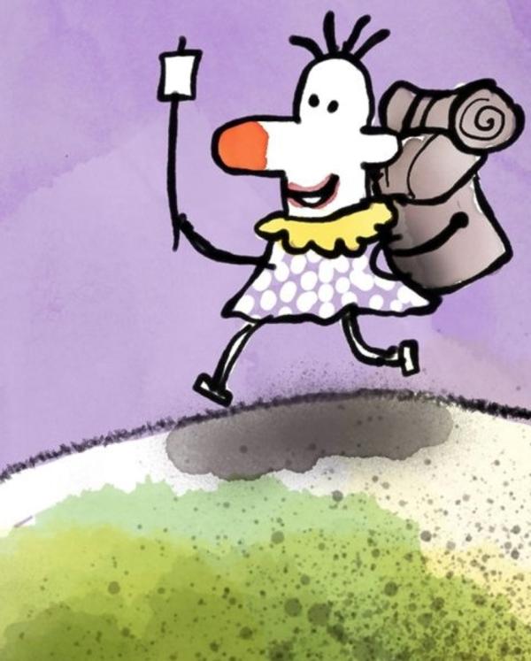 an illustration of tiny clown