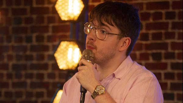 Jack Carroll on stage
