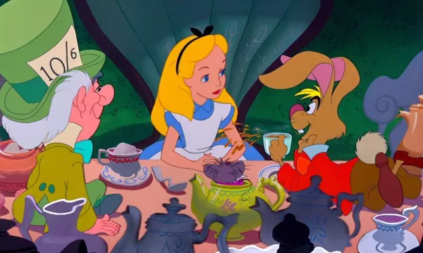 A still from the 1951 film "Alice In Wonderland"