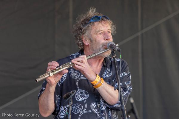 John Taylor playing flute