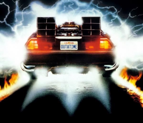 The iconic Delorean, fast-forwarding through time to 21st October 2025, for Quantum Sauce’s Back to the Future night!