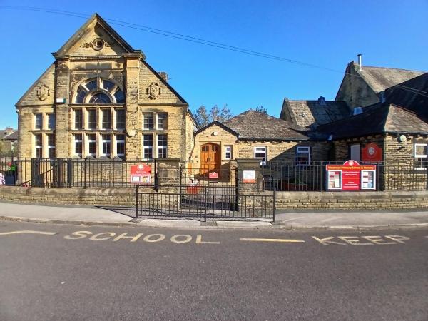 School building. Westroyd Primary School & Nursery. Looks rather old