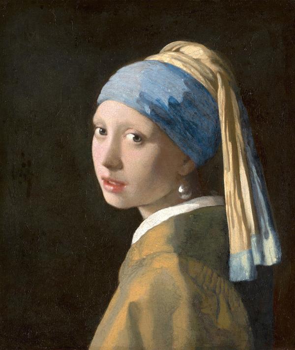 The girl with the pearl earring painting.