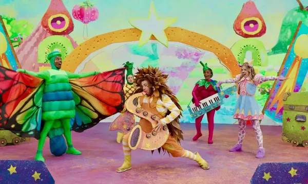 A still from the film 'CBeebies Musical: The Great Ice Cream Hunt'