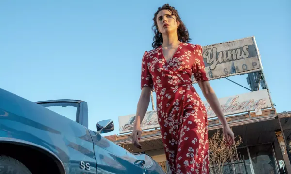 A still from the film "Honey Don't"