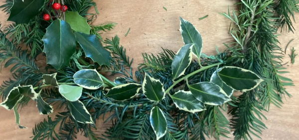 An image of a foraged wreath