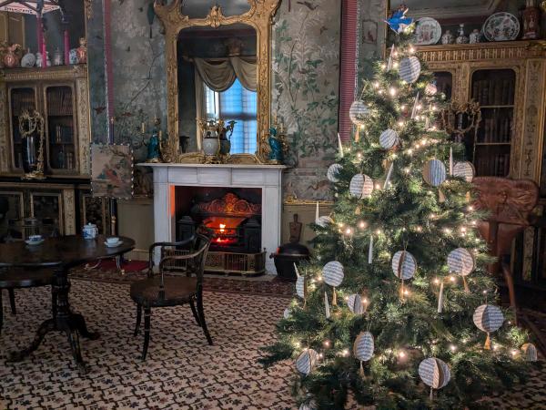 Chinese Room decorations at Temple Newsam