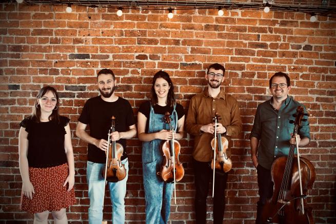 Five members of the Avenue Ensemble. 
