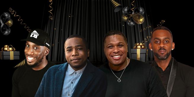 – Richard Blackwood (MTV, ITV, BBC, CH4) – Michael Odewale (Comedy Central, CH4, ITV) – Shabz Kariem (energetic and hard hitting) – Lovell Smith (Best New Act 2019)