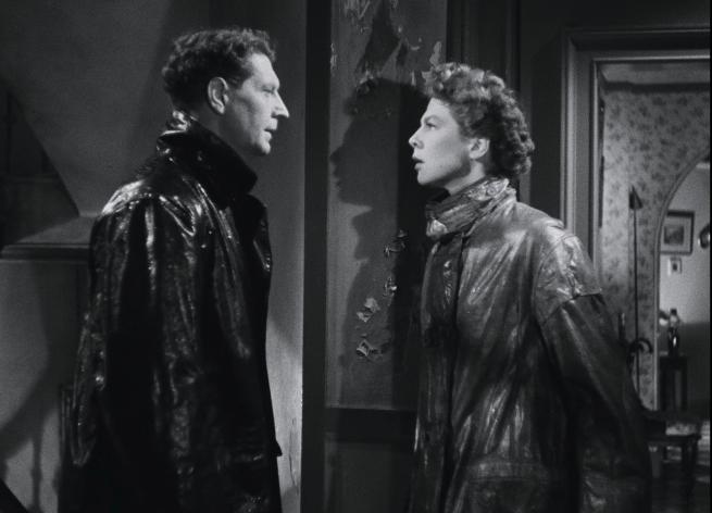 A still from I Know Where I'm Going featuring Torquil MacNeil and Joan Webster played by Roger Livesey and Wendy Hiller respectively.