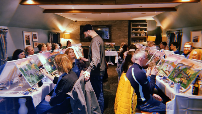 Paint and sip party