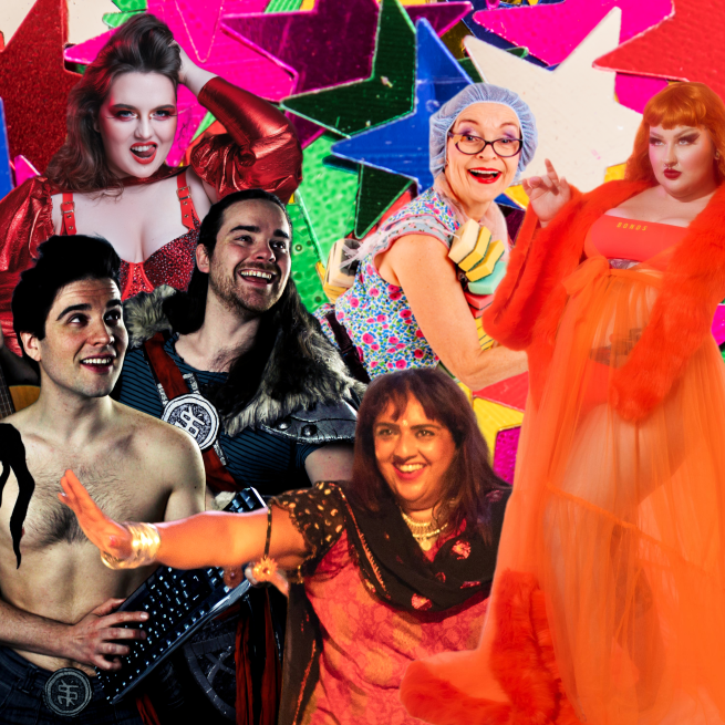 Burlesque and cabaret cast of performers