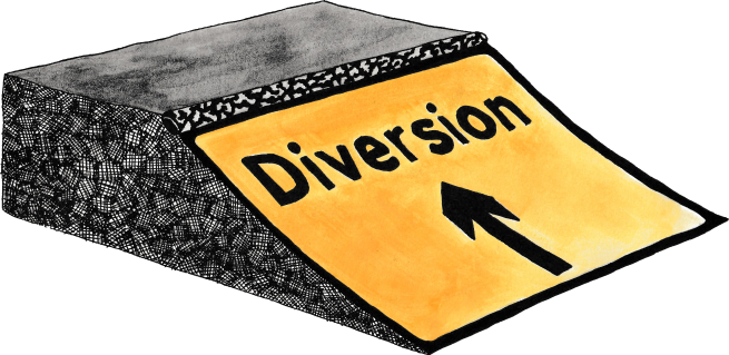 diversion ramp illustration