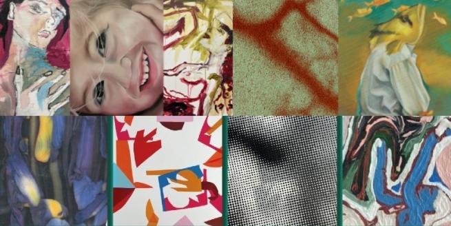 Selection of works by artists taking part in the Fine Art Level 2: Festival of Art 2025. The works shown featured in the following exhibitions: The Skin We Wear; Rooted; Two hysterical women, disturb the surreal; INBOUND.
