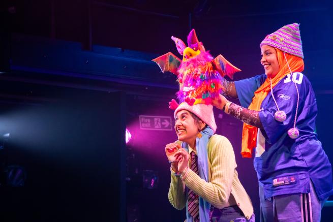 Farah Ashraf (Salima) and Sara Abanur (Fatima) in Sisters 360. Pic by Tasha Best (10)