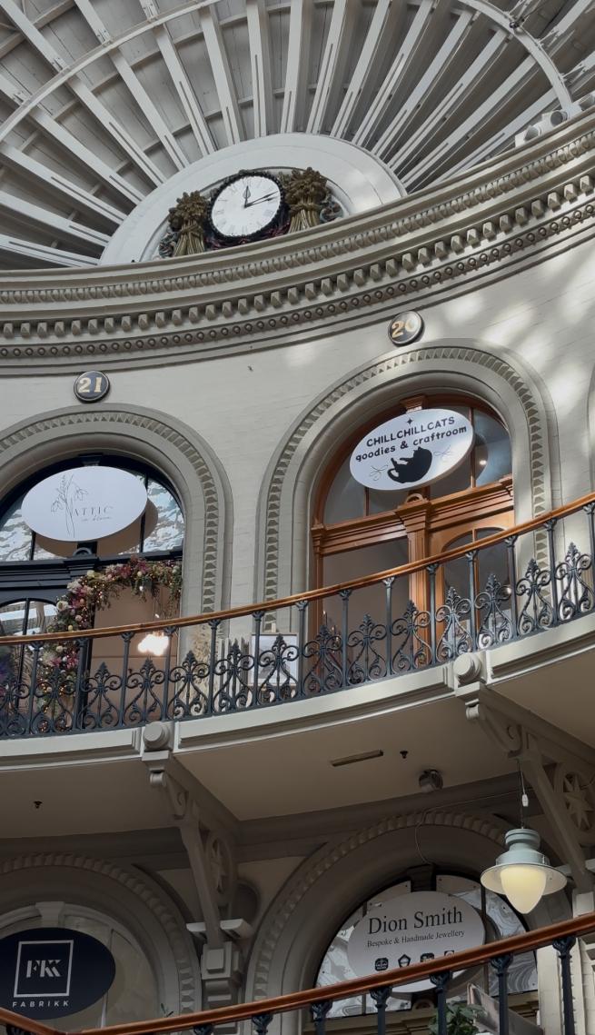 A view of the balcony at Leeds Corn Exchange