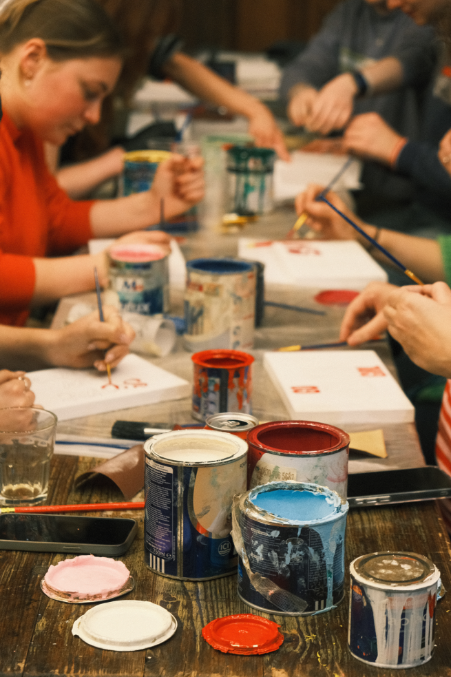 a workshop in action