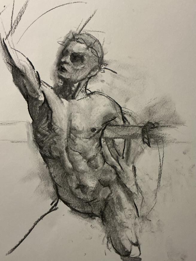 Charcoal life drawing from Northlight life drawing workshop