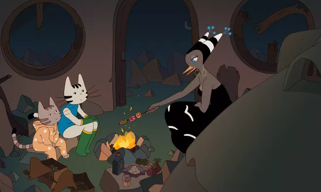 A still from the film "Sirocco and the Kingdom of Winds ".