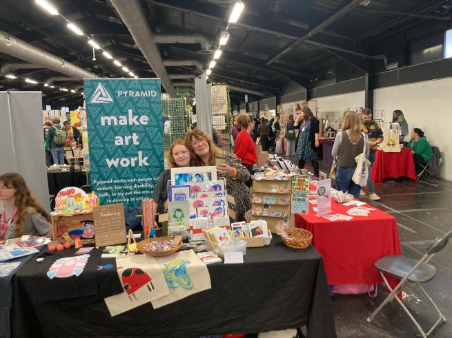 Pyramid fundraising stall